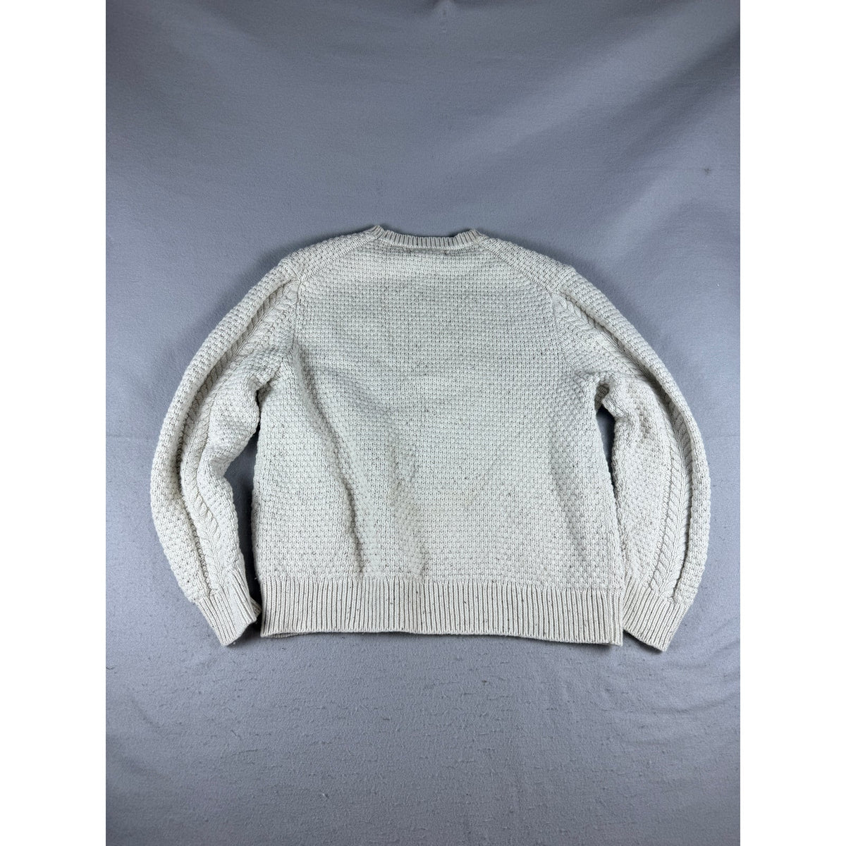 Mutual Weave Cable Knit Fisherman Sweater - XXL
