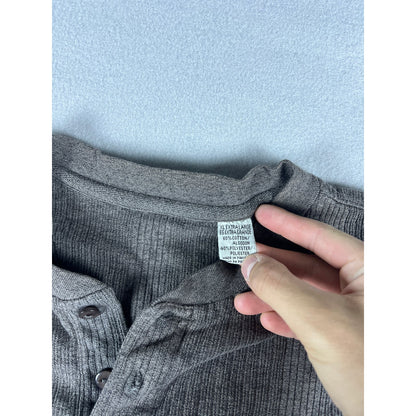 Men Classic Henley Shirt - XL