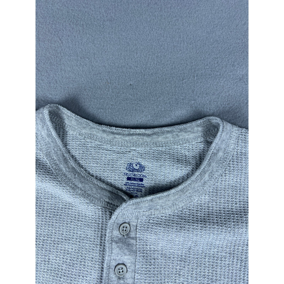 Fruit of the Loom Thermal Henley Shirt - XL