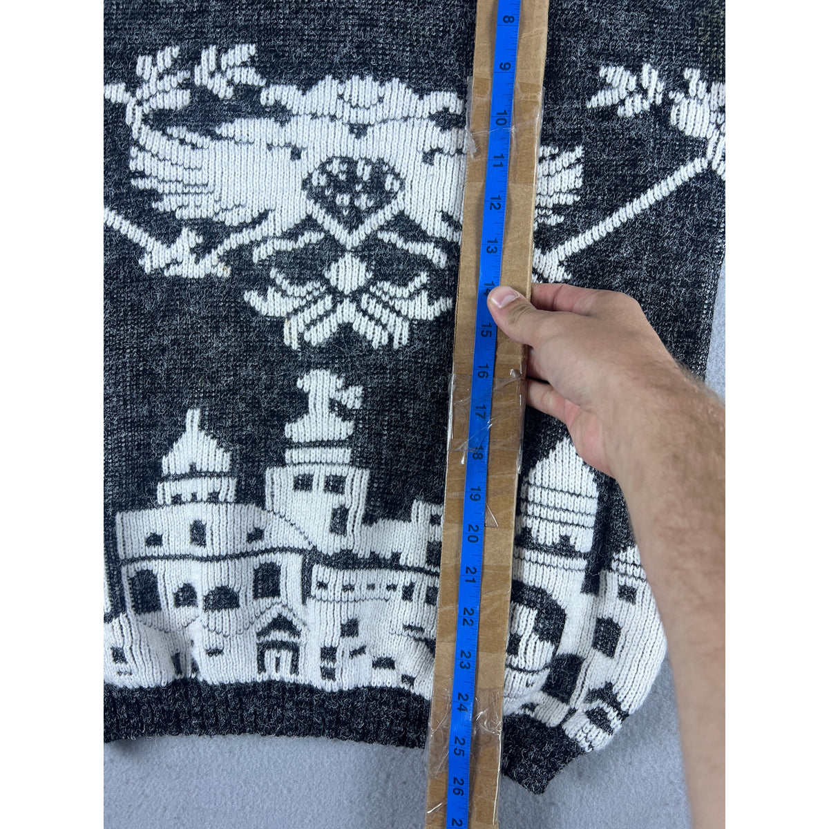 Vintage Double Headed Eagle Castle Sweater - M