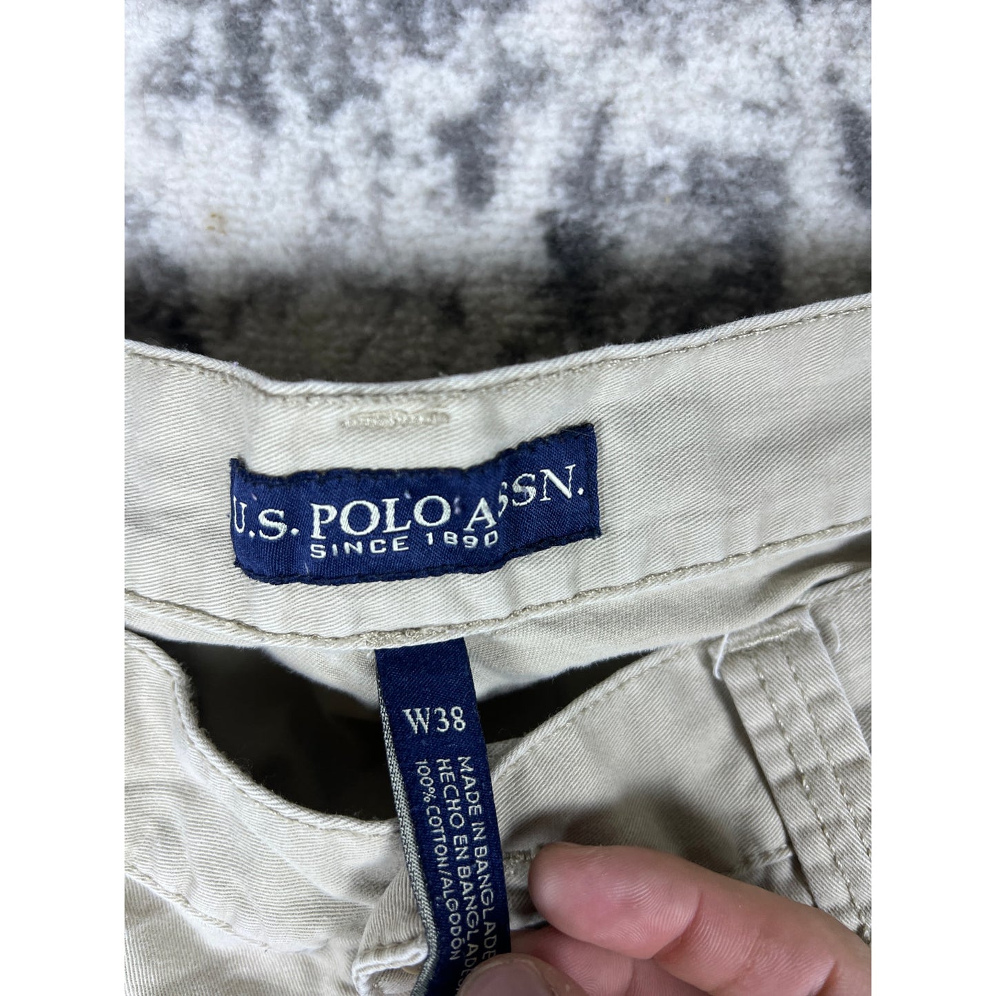 Vintage Tan U.S. Polo Assn. Cargo Shorts - 38