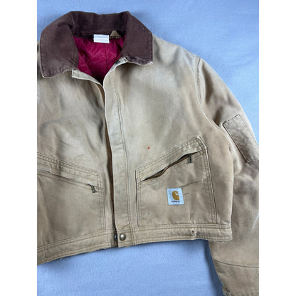 Vintage Carmel Tan Cropped Carhartt Jacket - XL