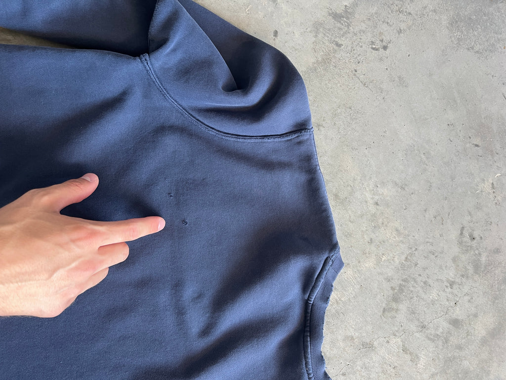 Vintage Navy Blue Nike Spellout Crew - M