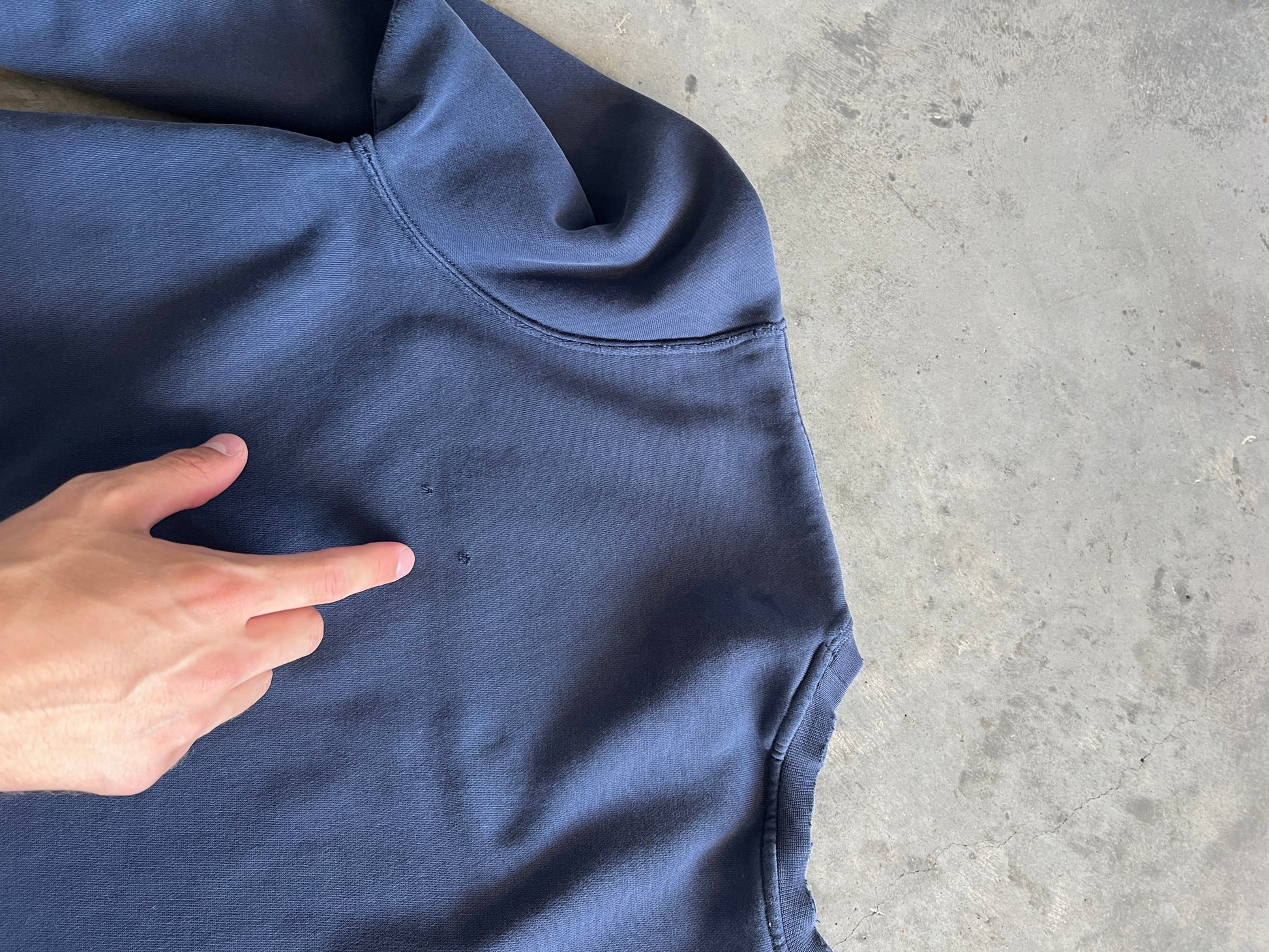 Vintage Navy Blue Nike Spellout Crew - M