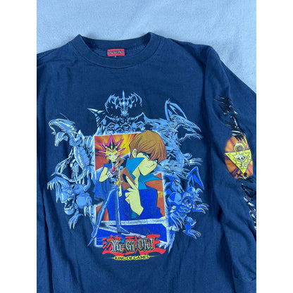 Vintage Y2K Yu-Gi-Oh! Yugi Kaiba King of Games T Shirt Youth - M