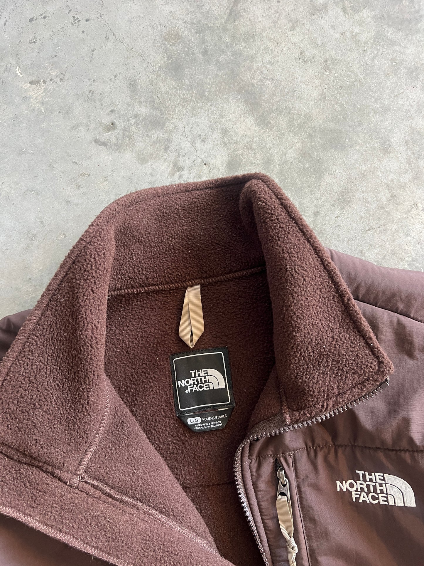 Vintage Mocha Brown The North Face Fleece - L