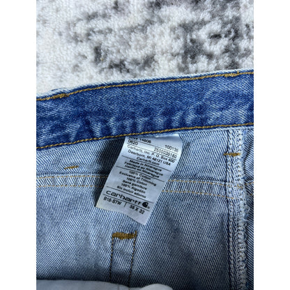 Vintage Denim Blue Carhartt Carpenter Pants - 35