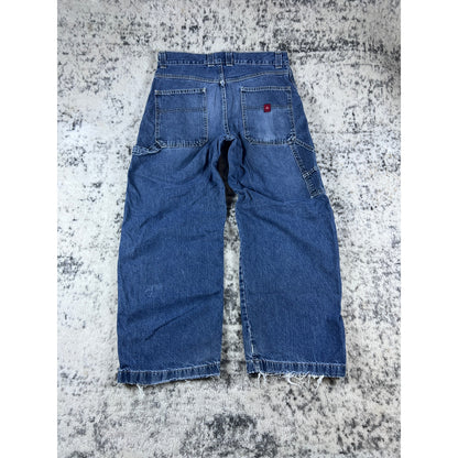 Vintage Arizona Carpenter Jeans Mens 32x27 Blue Baggy Skate Denim Workwear Y2K