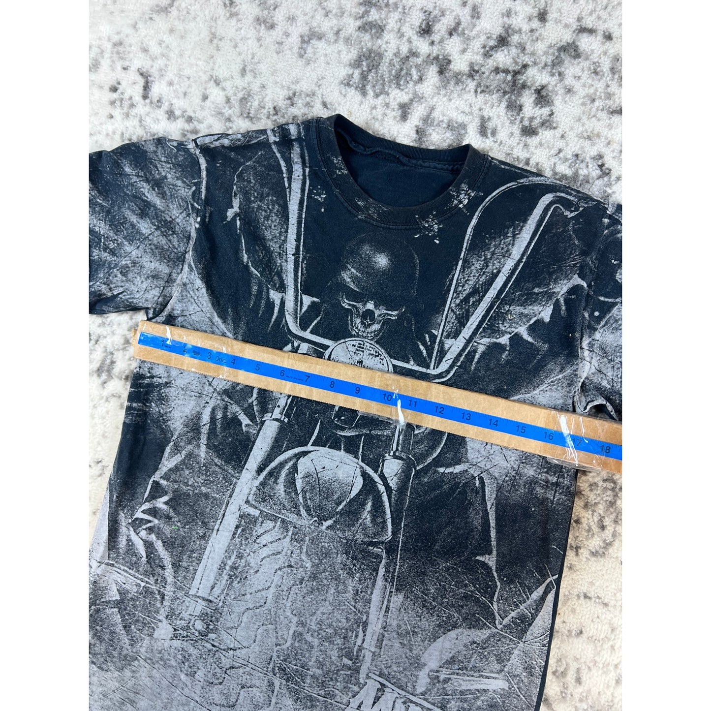Vintage Miami Ink Skull T-Shirt Mens - S