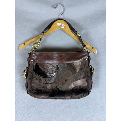 Vintage COACH Zoe Mosaic Patchwork Leather Hobo Shoulder Bag