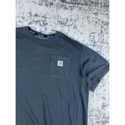 Gray Carhartt Pocket Logo T-shirt - L