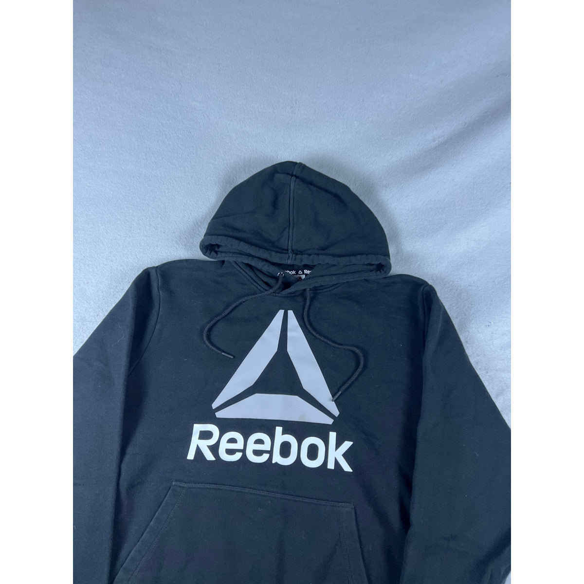 Reebok Logo Hoodie Sweatshirt - L