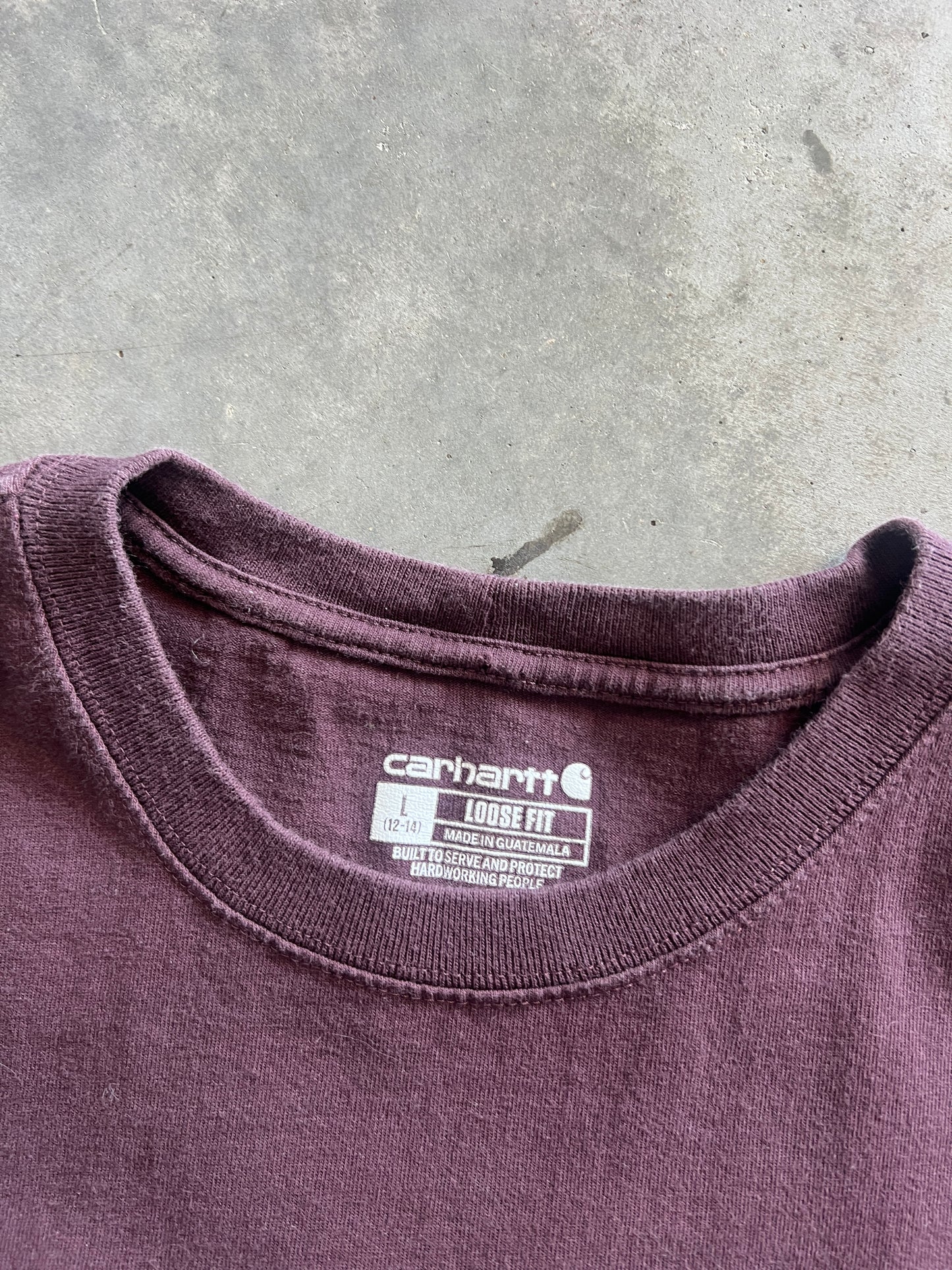Vintage Maroon Carhartt Pocket Shirt - XS