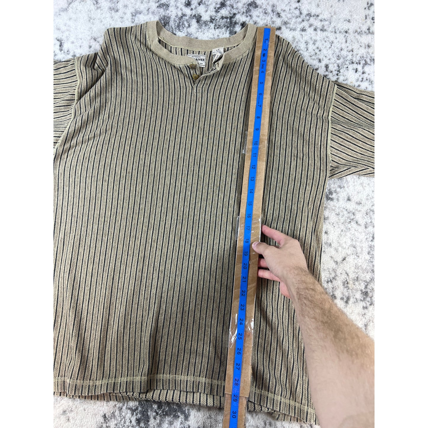 Vintage New River Henley Shirt - L