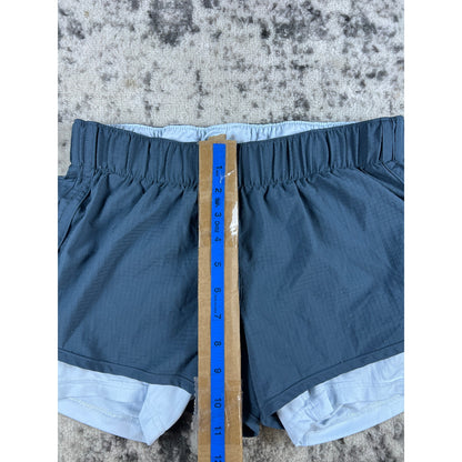 Blue Adidas Lined Running Shorts Womans - S
