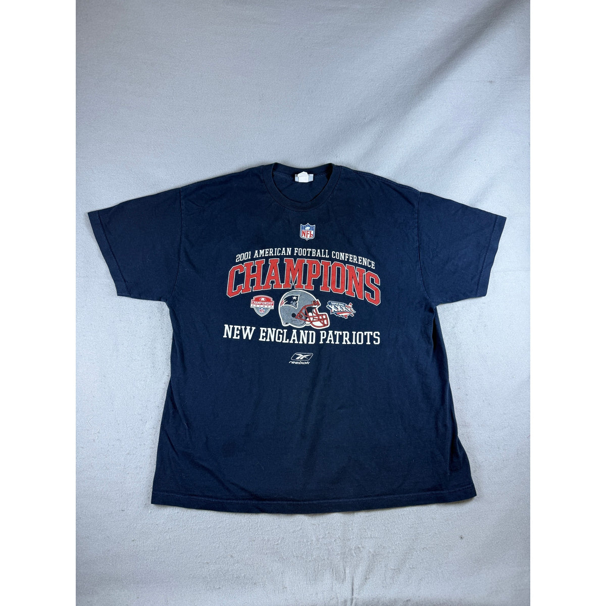 Vintage New England Patriots 2001 AFC Champions Shirt - XL