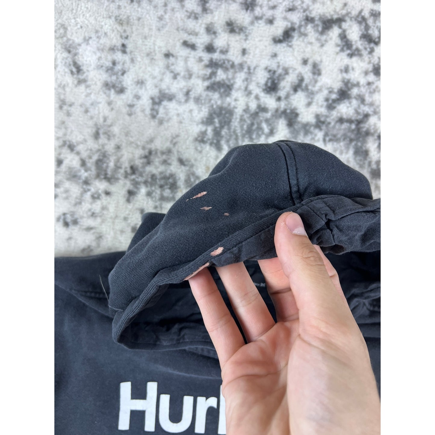 Hurley Spellout Hoodie Mens - L