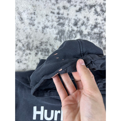 Hurley Spellout Hoodie Mens - L