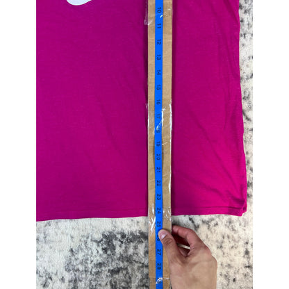 Purple Nike Center Swoosh Graphic Tee - M