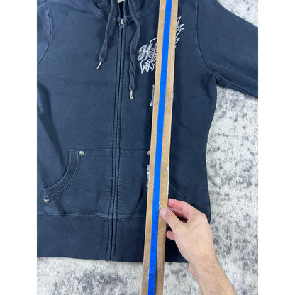 Black Harley Davidson Zip Hoodie - S