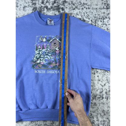 Vintage South Dakota Winter Bird Crewneck - M