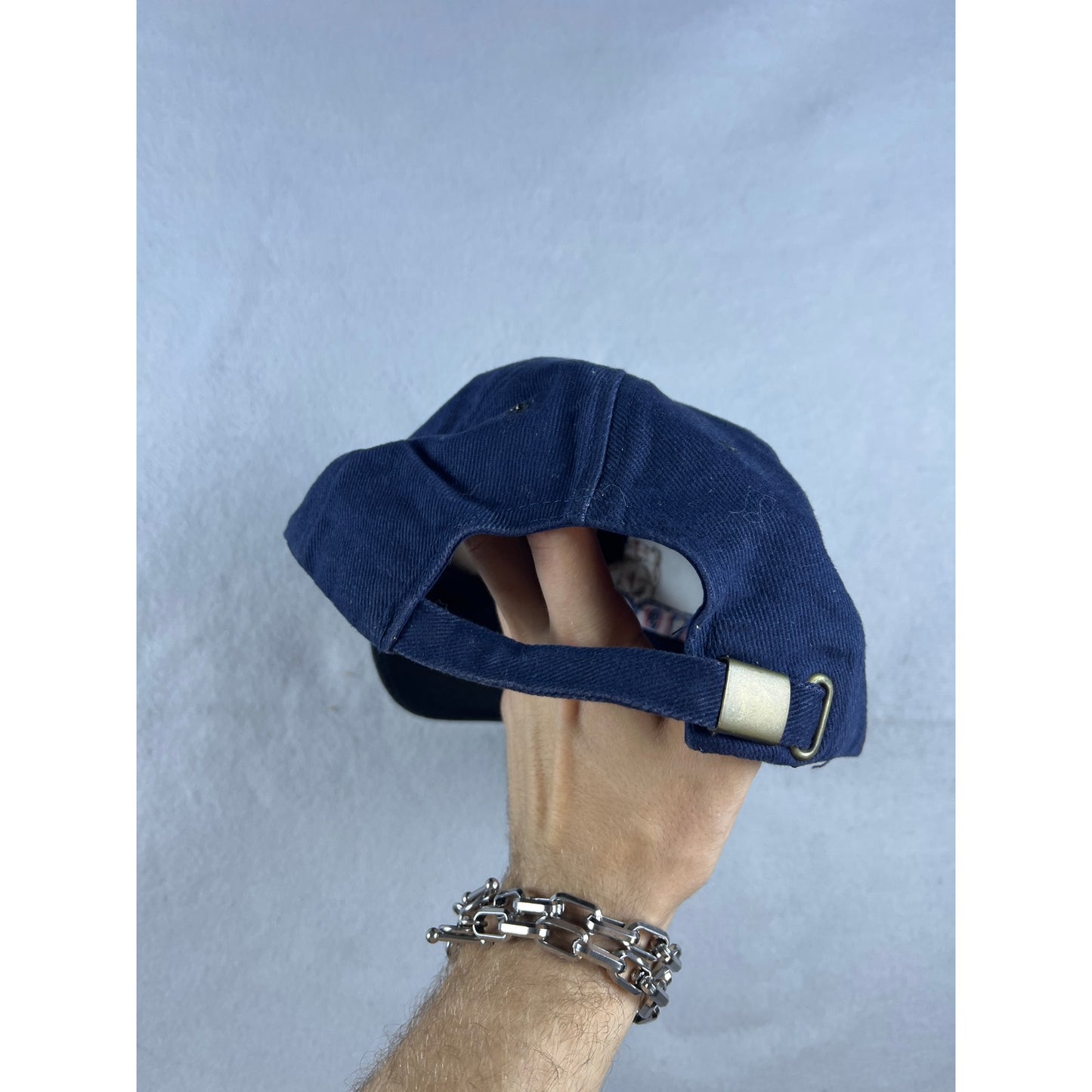 Vintage Navy Blue Distressed Apollo Nasa Hat