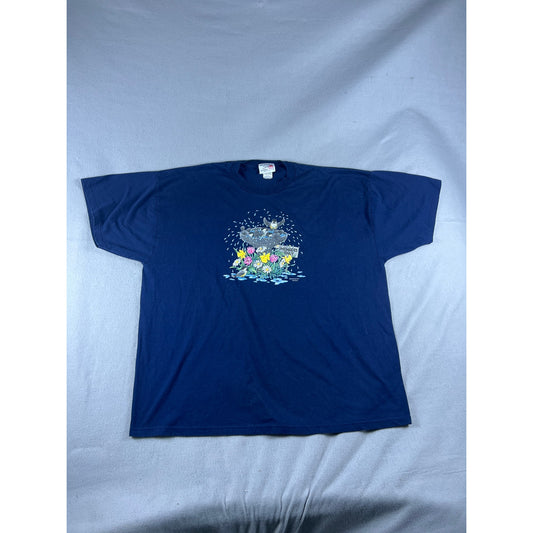 Vintage Morning Sun Birds Bath T-Shirt Womens - 3XL