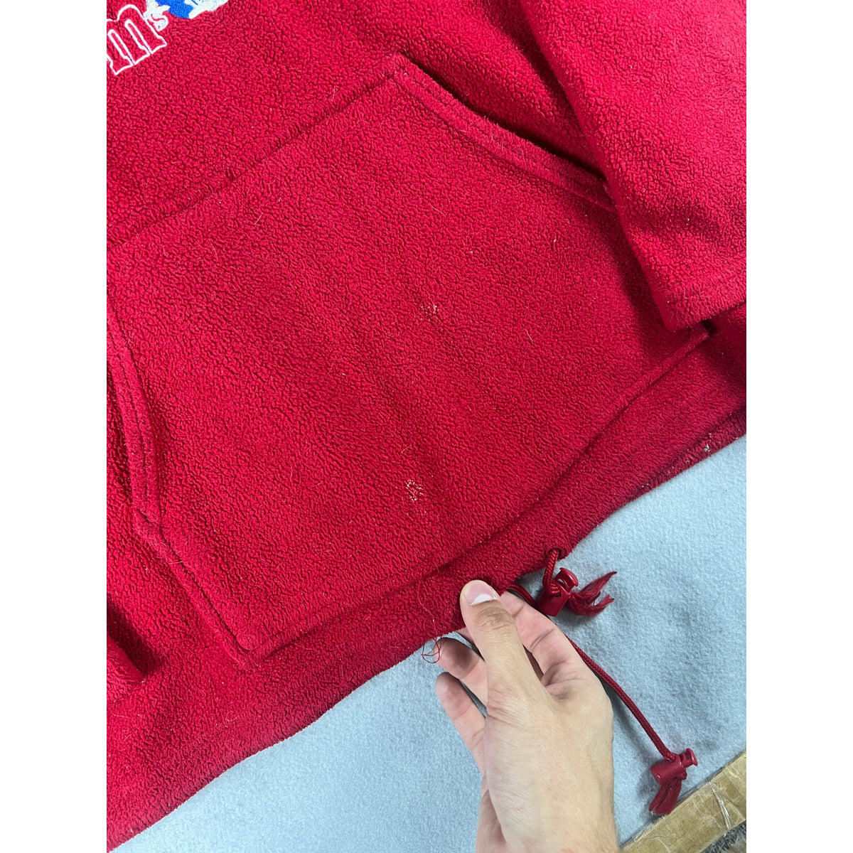 Vintage M&Ms Fleece Hoodie Sweatshirt - M