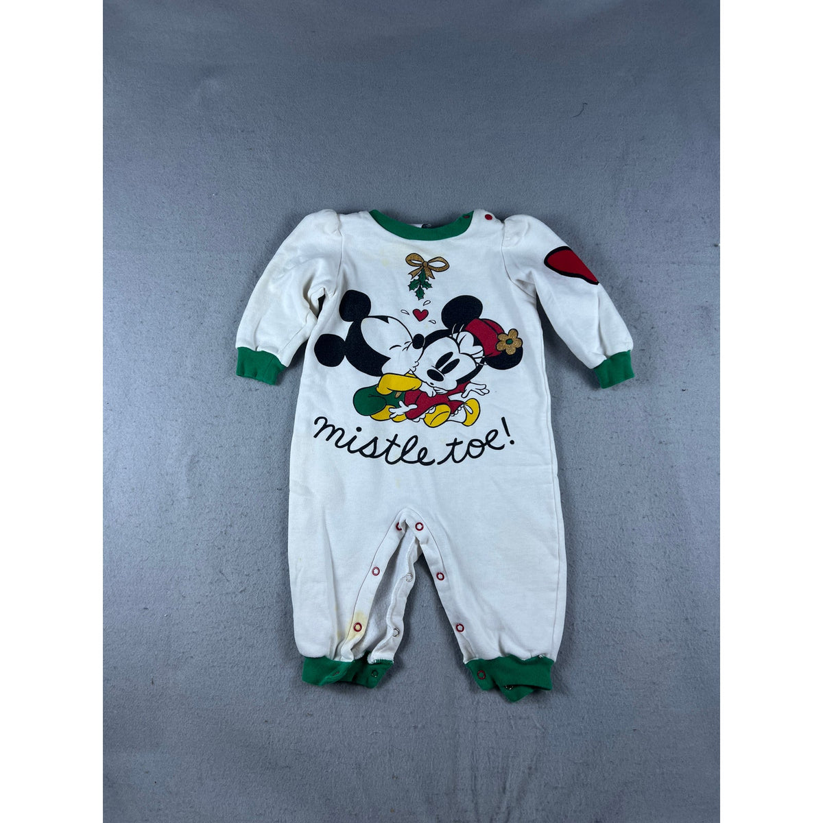 Vintage Disney Mickey Minnie Romper Toddler - 18M