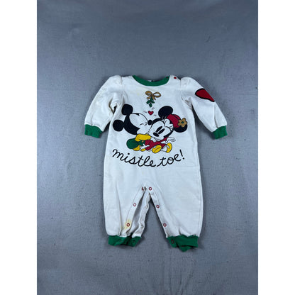 Vintage Disney Mickey Minnie Romper Toddler - 18M