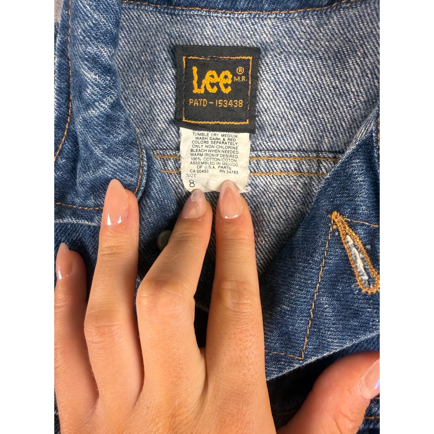 Vintage Lee Denim Jacket Kids - 8