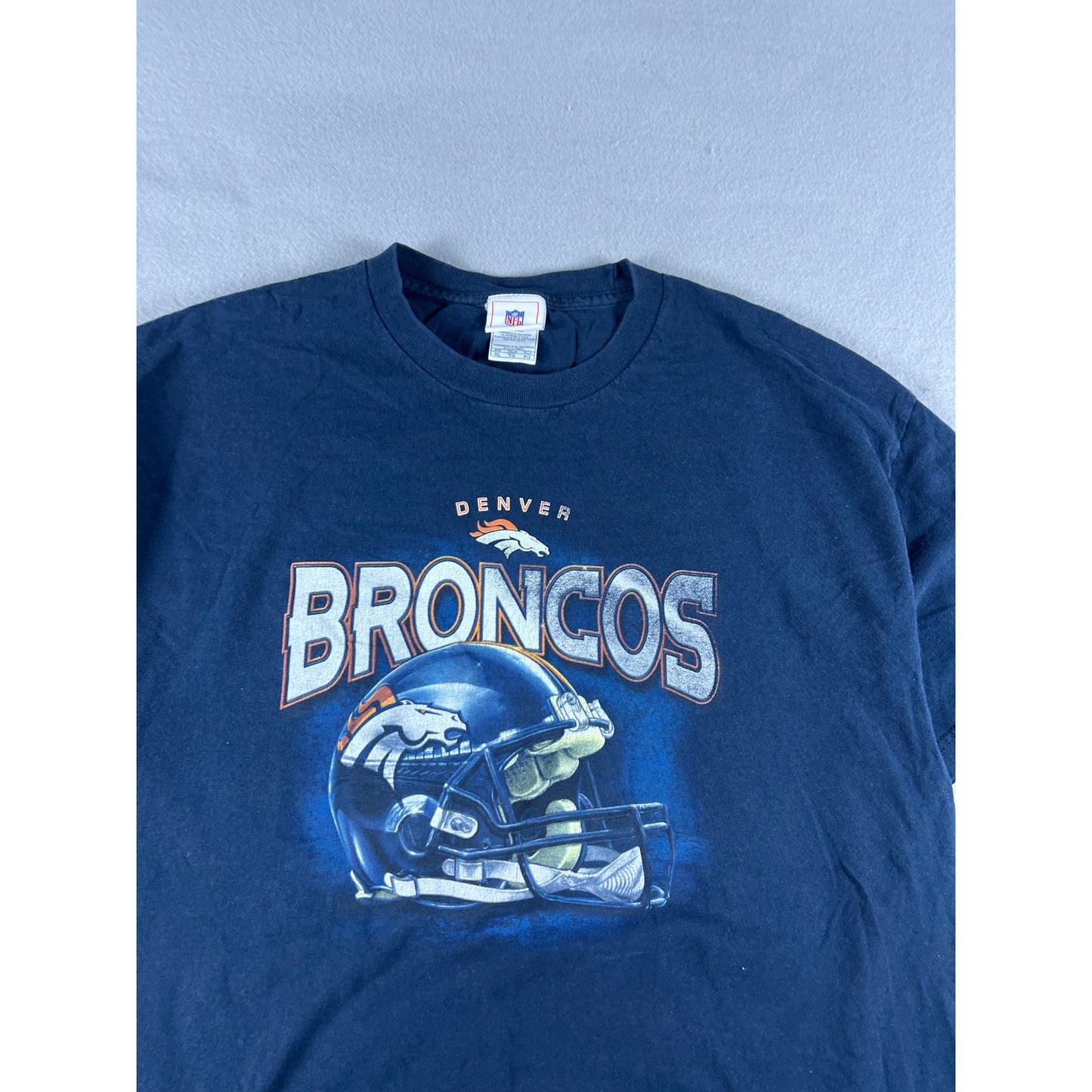 Vintage Denver Broncos Helmet Shirt - XL