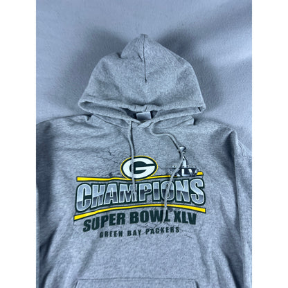 Green Bay Packers Super Bowl XLV Champions Hoodie - L