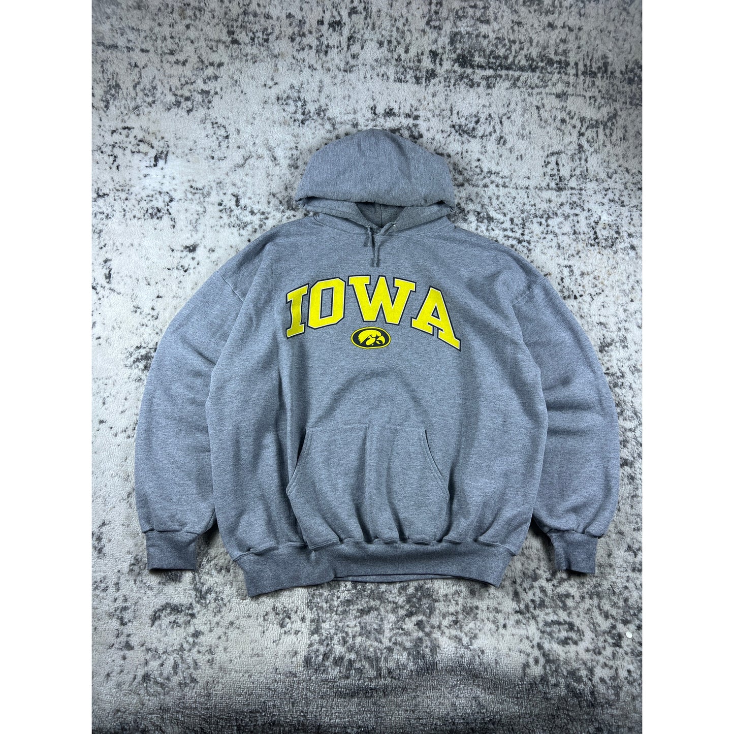 Vintage Grey Iowa Hawkeyes Hoodie - XXL