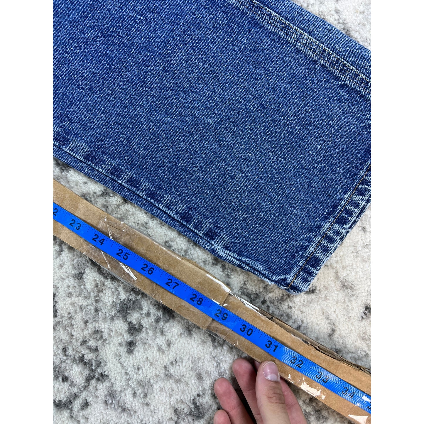 Vintage Denim Blue Wrangler Riggs Carpenter Pants - 30