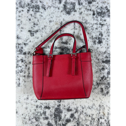 Vintage Red GUESS Tote Bag With Sliver Charms
