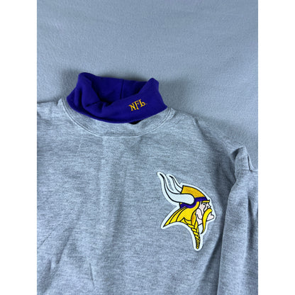 Vintage Minnesota Vikings Turtleneck Sweatshirt - XL