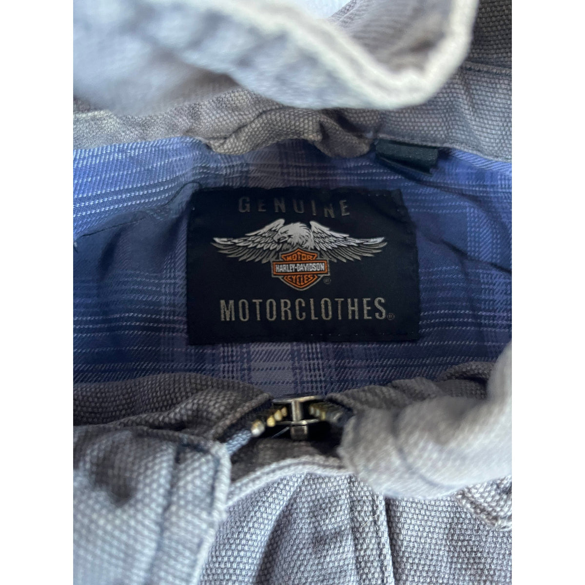 Harley Davidson Canvas Motorcycle Jacket - L