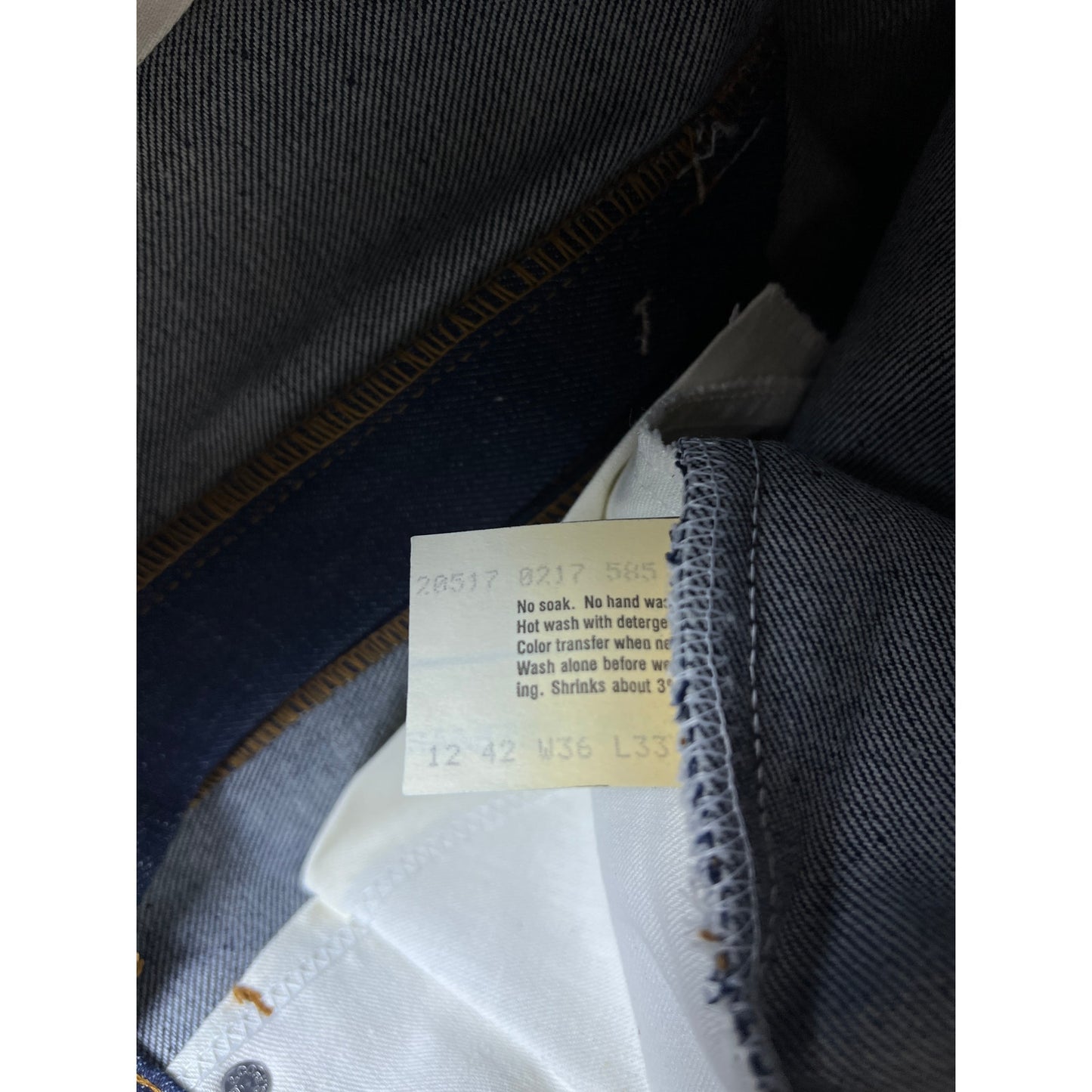 VTG 1981 Levi's 517-0217 Saddleman 36x33 Denim Jeans Boot Cut Bell Bottom USA