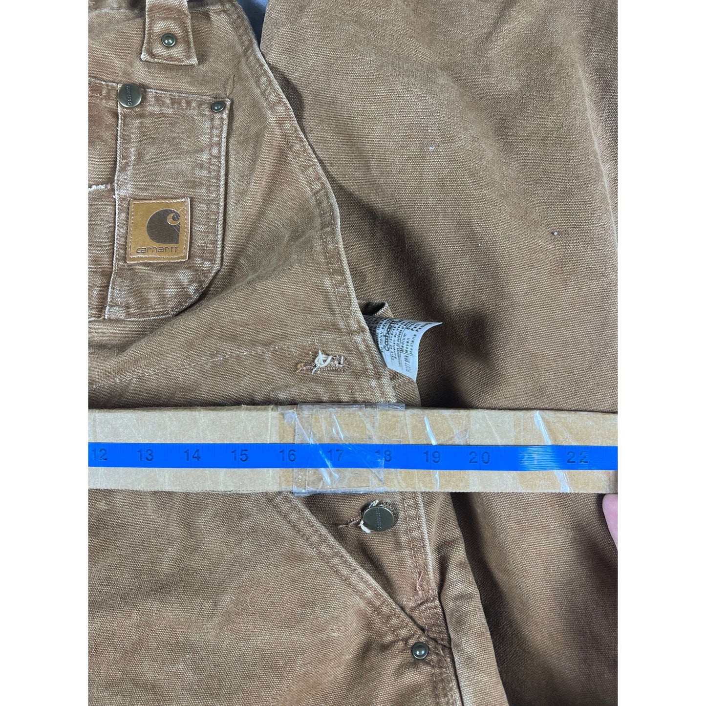 Carhartt Washed Duck Insulated Bib Overall - M