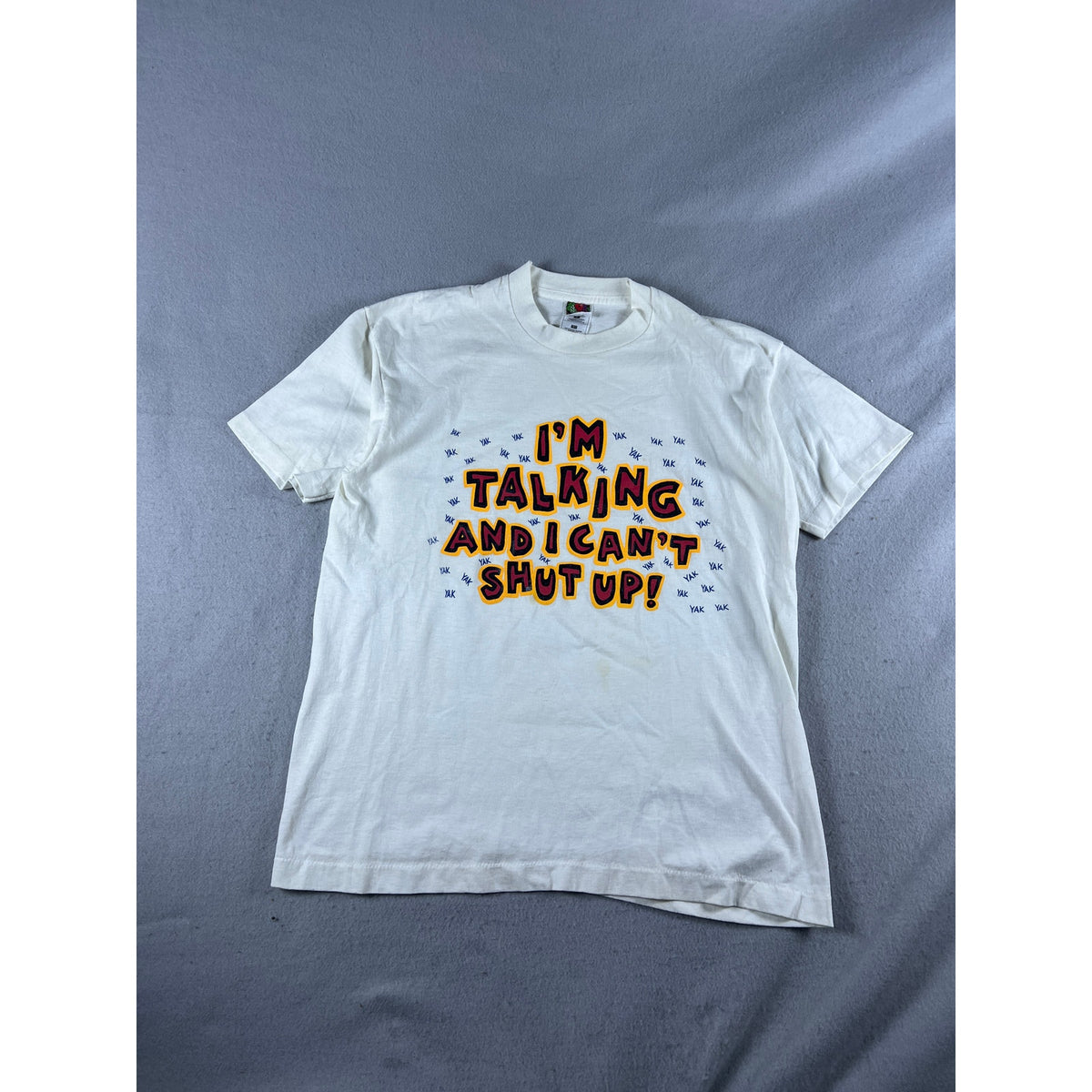 Vintage 90s I'm Talking and I Can't Shut Up T-Shirt - L