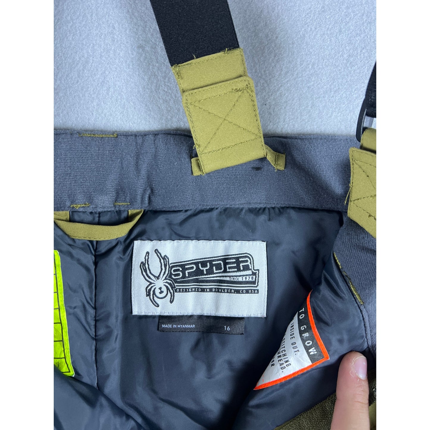 Spyder Ski Pants Snow Bib Youth - 16