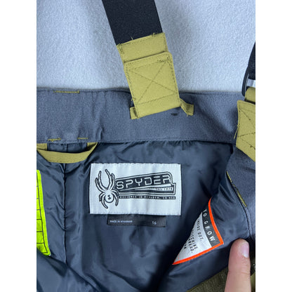 Spyder Ski Pants Snow Bib Youth - 16