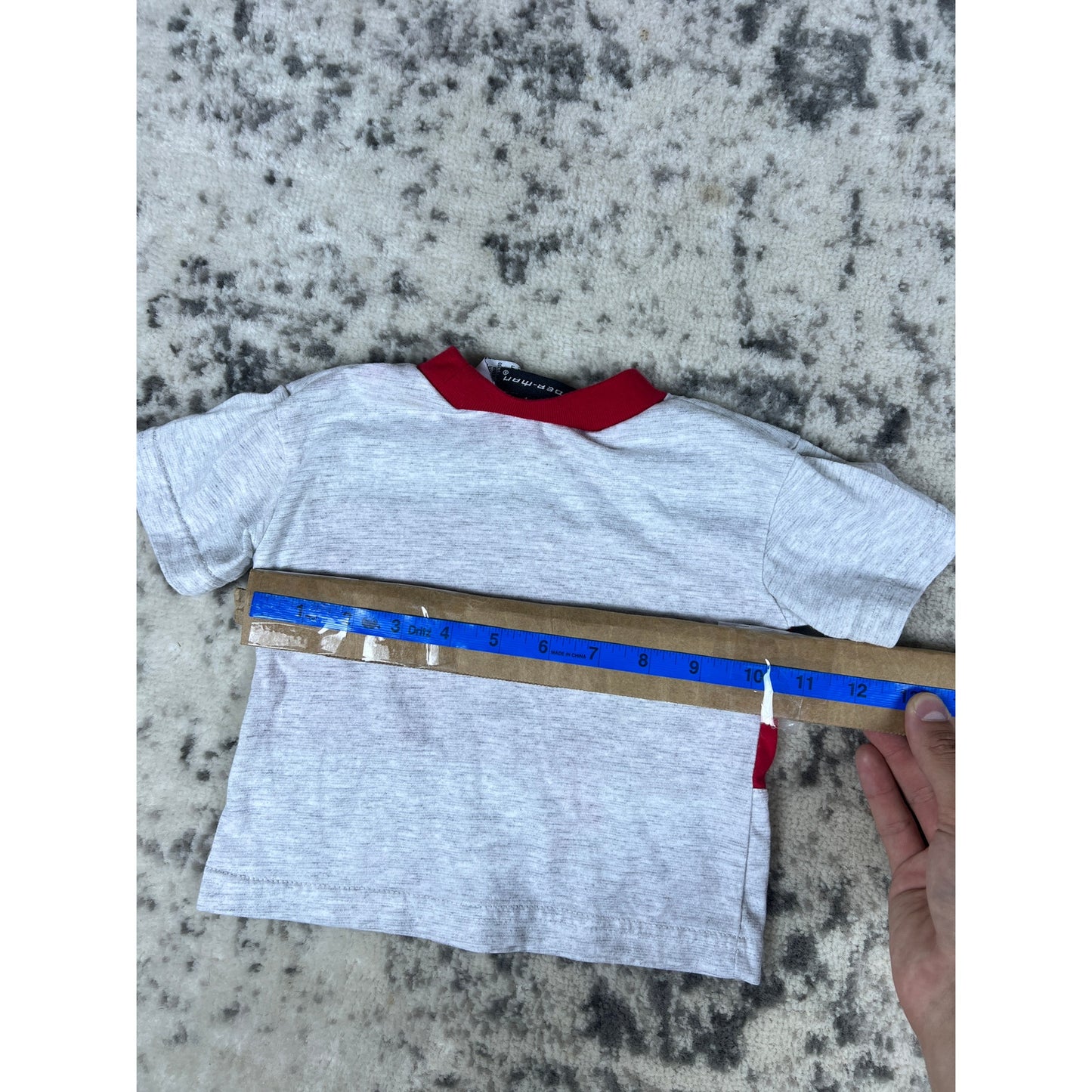 Vintage Marvel Spiderman Ringer T-Shirt - 12M