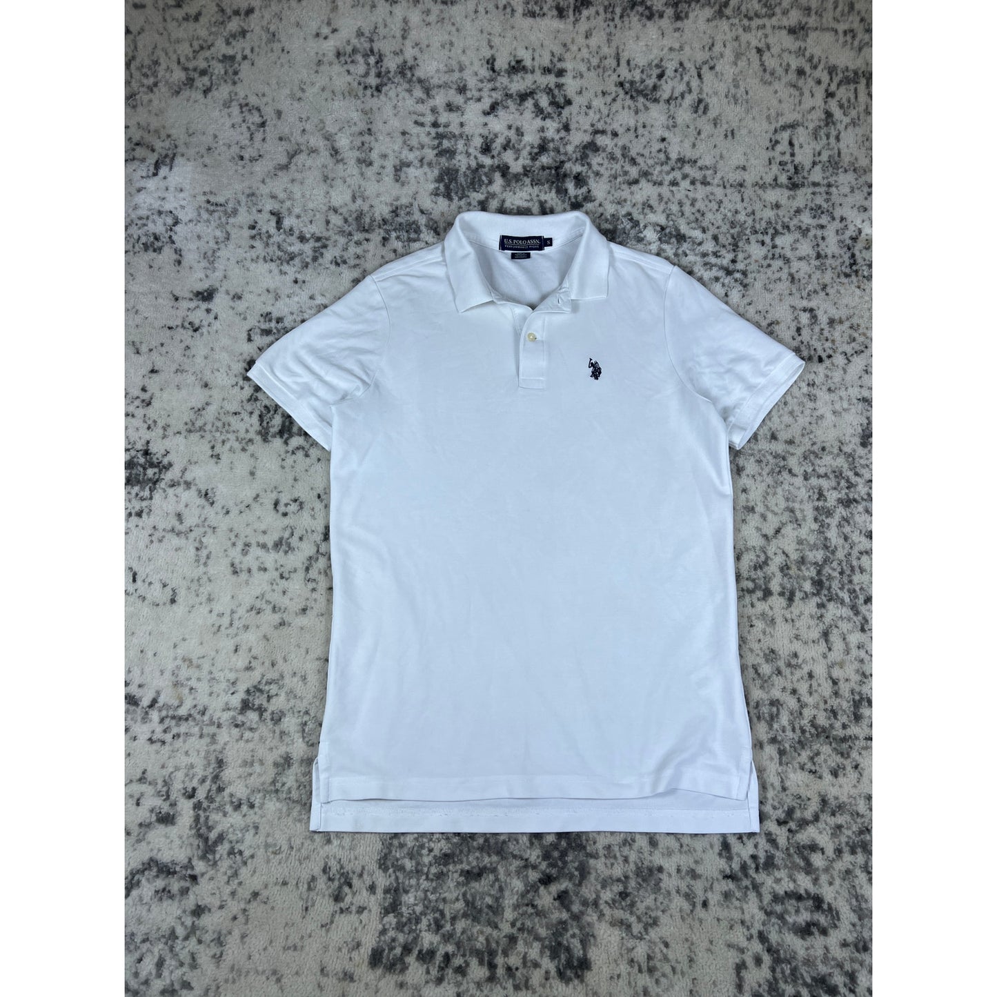 Polo Association White Collared Polo Shirt - S