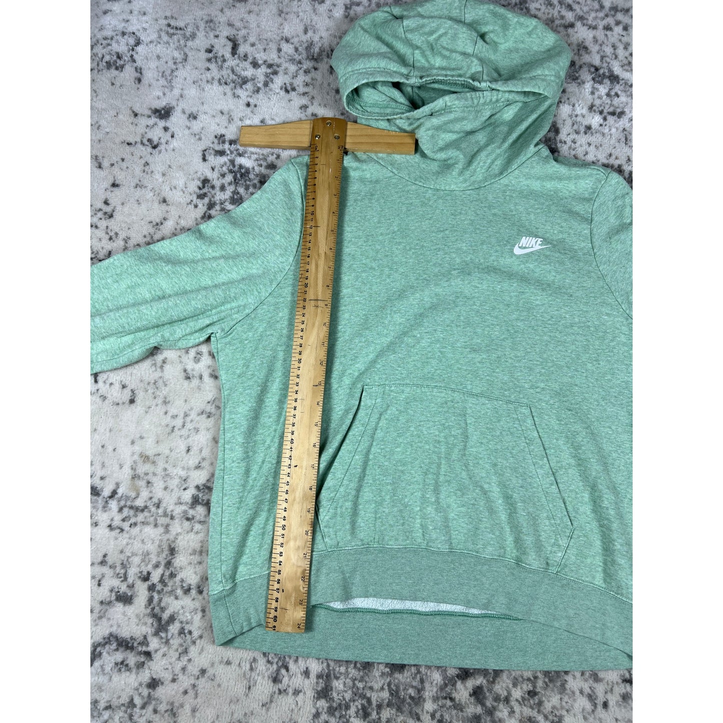 Nike Teal Green Spellout Hoodie - XL