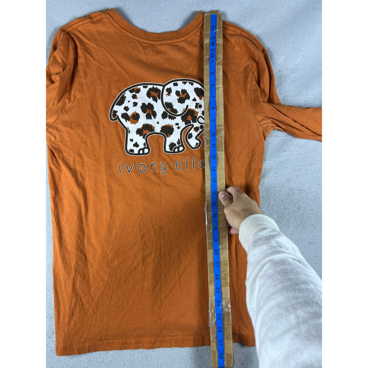 Ivory Ella Leopard Elephant Shirt Womens - S