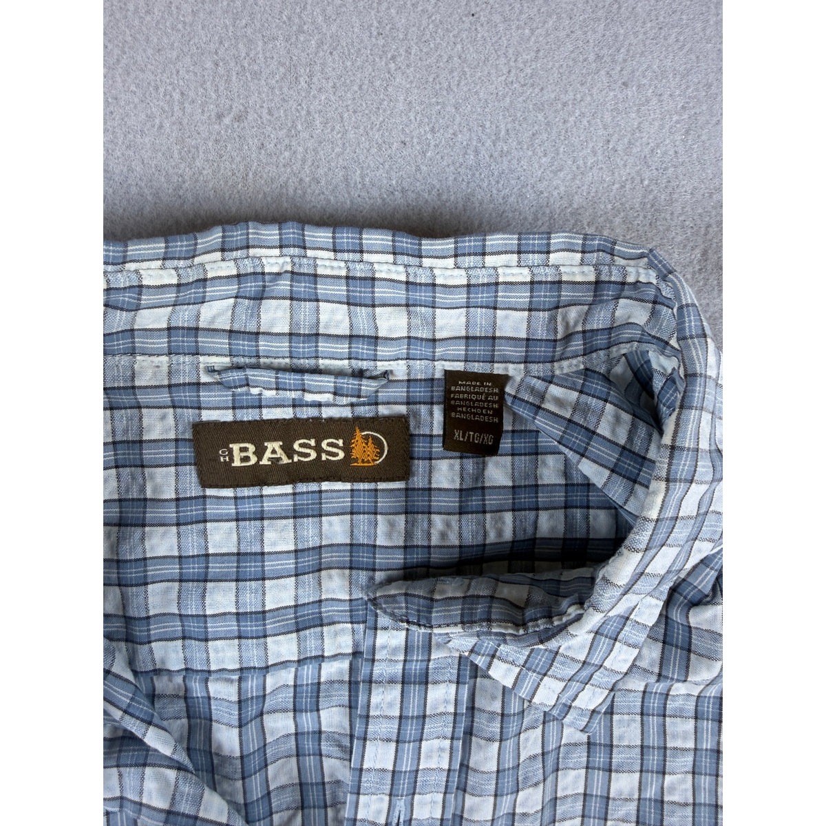 GH Bass Plaid Shirt - XL
