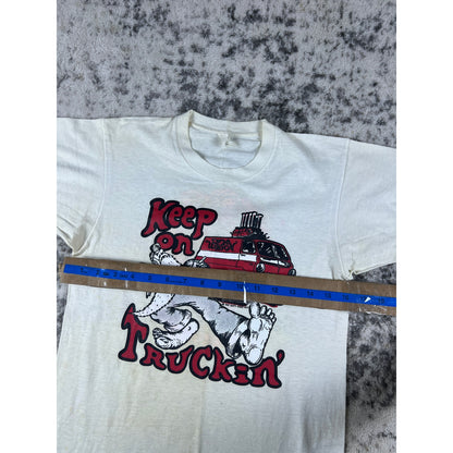 Vintage 1973 Rat Fink Ed Roth Keep on Truckin Tee - M