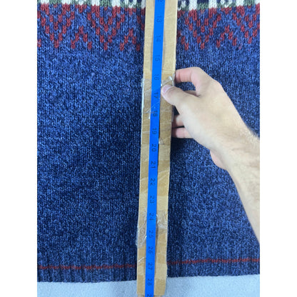 Vintage Structure Shetland Wool Sweater - L